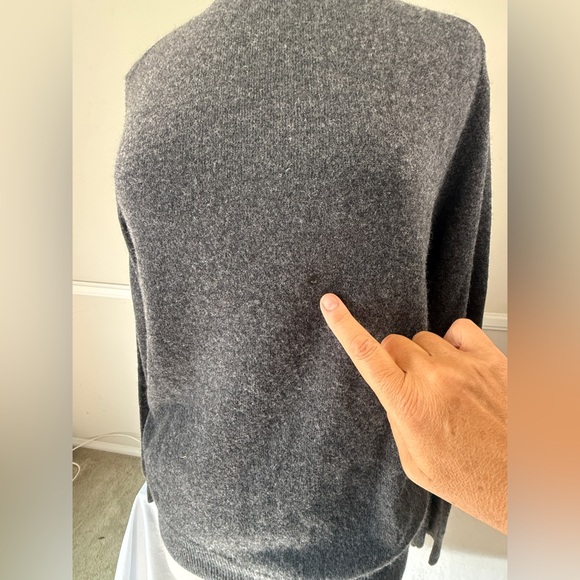 Marc Anthony Men’s Cashmere Sweater, Charcoal Gray, M - Picture 7 of 8